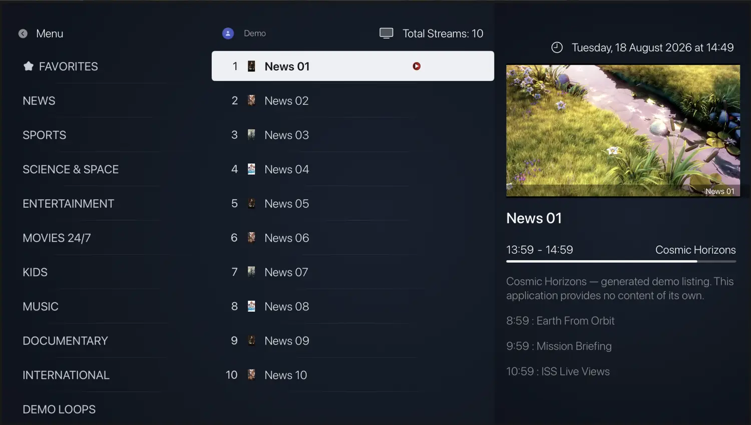 STB+ — Browse by category