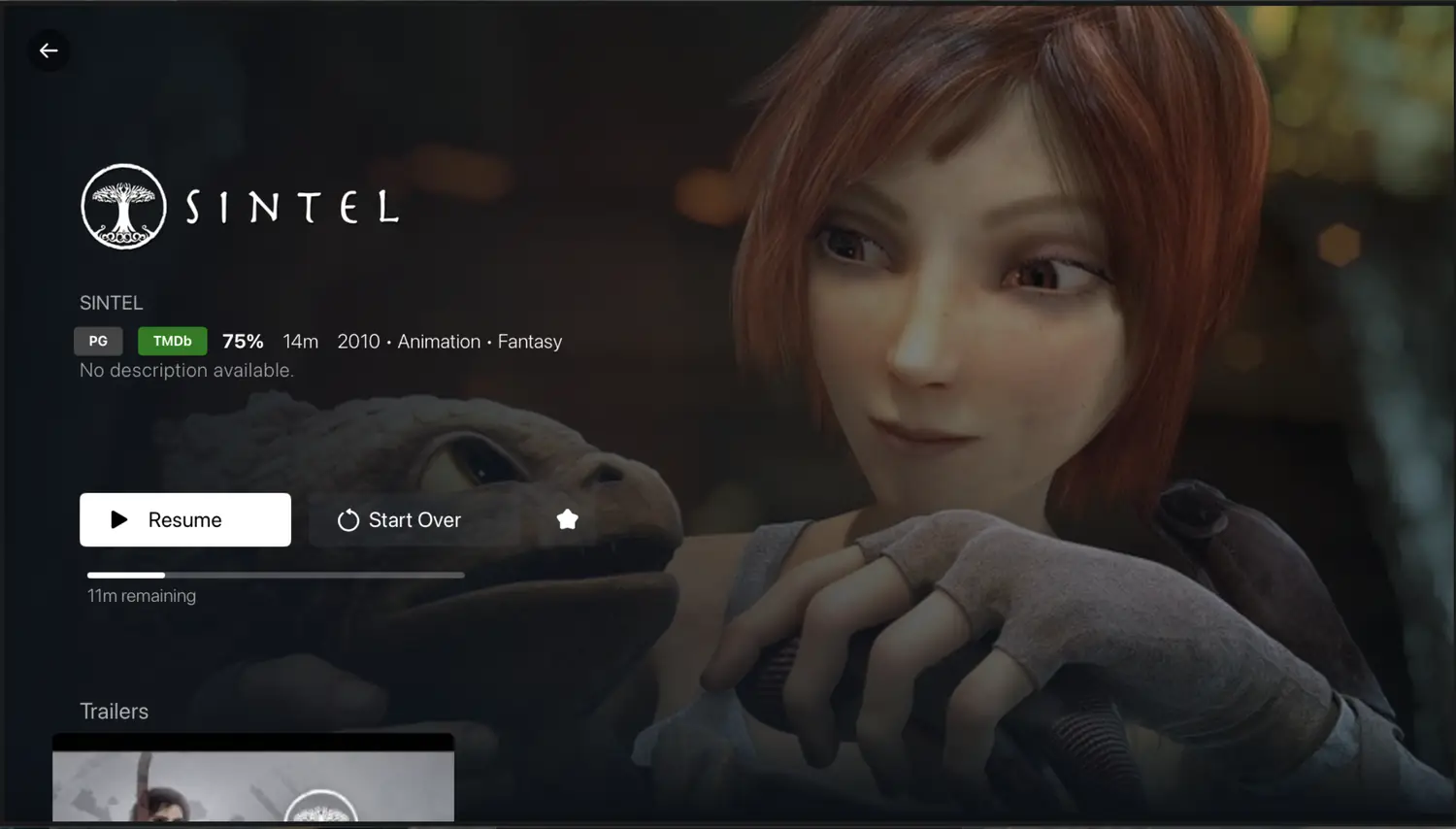 STB+ — Movies & series with resume